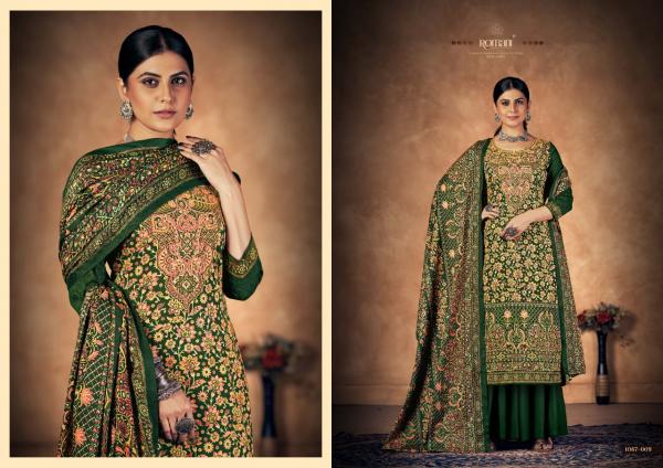 Romani Kashmiri Kali Exclusive Pashmina Dress Material Collection